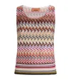 Missoni Zigzag Ribbed-hem Tank Top In Multi
