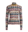 Missoni Zigzag Rollneck Sweater In Multi