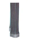 Missoni Zigzag Scarf In Blue