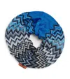 Missoni Zigzag Scrunchie In Blue