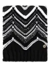 Missoni Zigzag Sequin-embellished Scarf In Black