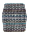 Missoni Zigzag Sequin Mini Skirt In Gray