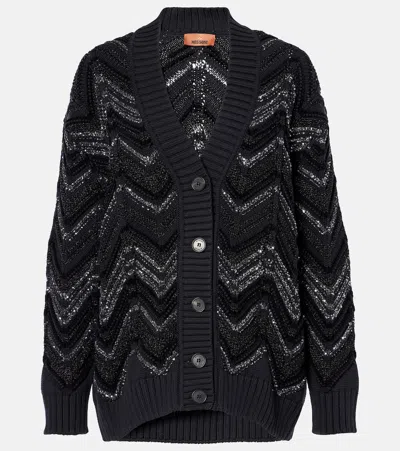 MISSONI ZIGZAG SEQUINED CARDIGAN