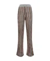 Missoni Zigzag Sequined Flared Trousers In Gray
