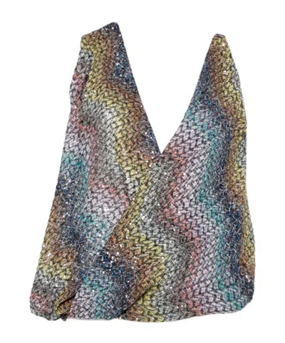 Missoni Zigzag Sequin-embellished Top In Multi