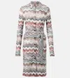 Missoni Knitted Zigzag Shirt Midi Dress