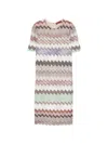 ZIGZAG SHORT-SLEEVE DRESS