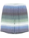 Missoni Patterned Shorts In Blue