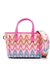 Missoni Zigzag Shoulder Bag In Pink