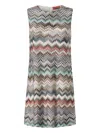 Missoni Zigzag Stripe Sleeveless Knit Minidress