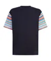 Missoni Zigzag-sleeves Cotton T-shirt In Black