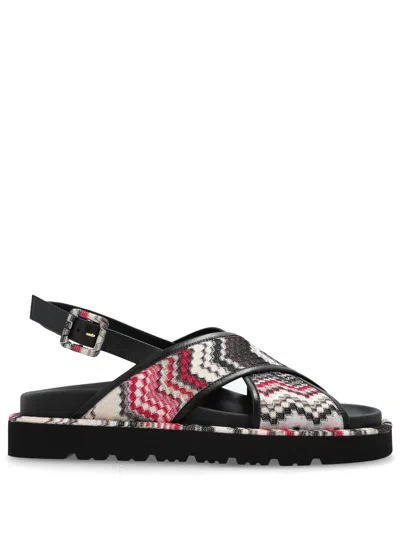 MISSONI ZIGZAG SLINGBACK SANDALS