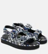 Missoni Elise Zigzag Knitted Sandals In Blue