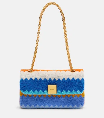 Missoni Zigzag Small Shoulder Bag In Blue