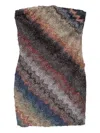 Missoni Zigzag Strapless Mini Dress In Multi