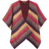 Missoni Zigzag Stripe Cape In Multi
