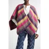 Missoni Zigzag Stripe Cape In Multi