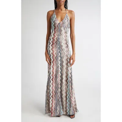 Missoni Zigzag Stripe Knit Maxi Dress