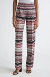Missoni Zigzag Stripe Metallic Knit Pants