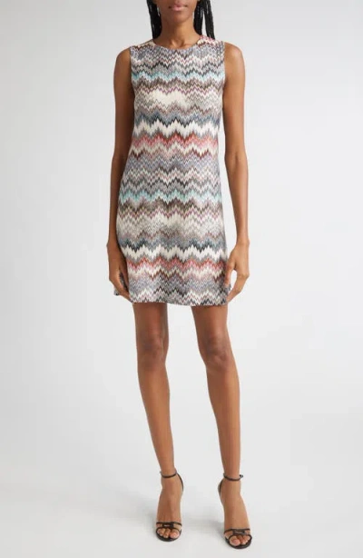 Missoni Zigzag Stripe Sleeveless Knit Minidress