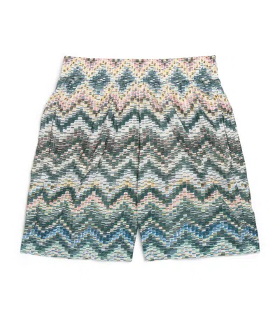 Missoni Kids' Zigzag Swim Shorts In Multi