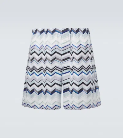 Missoni Zigzag Swim Trunks In Multi