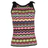 Missoni Zigzag Tank Top In Multicolor Cotton In Multi
