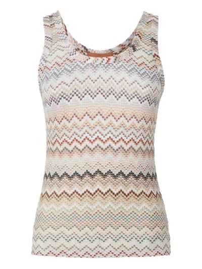 Missoni Zigzag Tank Top In Multi