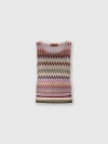 Missoni Womens Multicolor Chevron Scoop-neck Knit Top In Multi