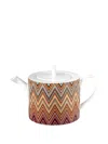 Missoni Zigzag Teapot In Multi