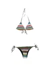 Missoni Zigzag Pattern Bikini Beachwear Multicolor In Multi