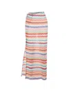 Missoni Midi Knee Length Skirt Drawstring Elastic Waistband In Multi