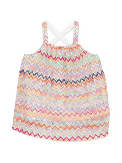 Missoni Kids' Zig-zag Top In Multi