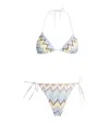 Missoni Mare Striped Crochet-knit Bikini In White