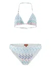 Missoni Zigzag Triangle Bikini In Blue