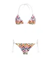 Missoni Zigzag-pattern Tie Bikini Set In Multi