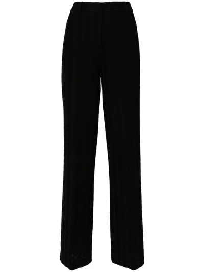 Missoni Zigzag Trousers In Black