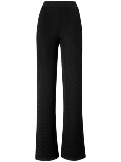 Missoni Zigzag Trousers In Black