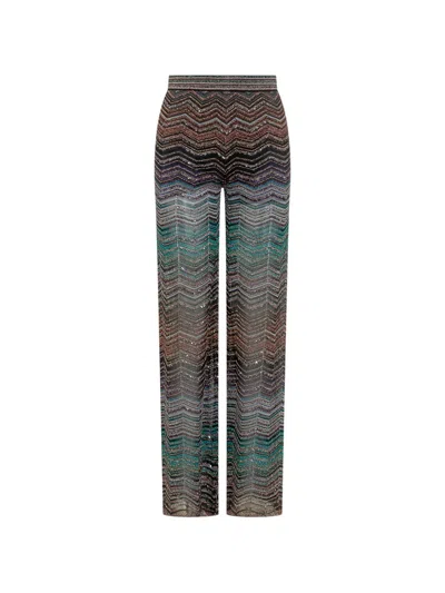 Missoni Zigzag Trousers In Multi