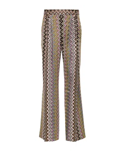 Missoni Crochet-knit Wide-leg Pants In Multi