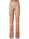 Missoni Zigzag Trousers In Orange