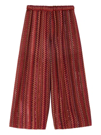 Missoni Kids' Zigzag Trousers In Multi