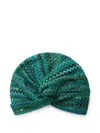 Missoni Zigzag Turban In Green