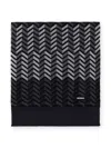 Missoni Zigzag Virgin Wool Scarf In Black