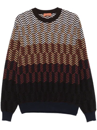 MISSONI ZIGZAG VIRGIN WOOL SWEATER