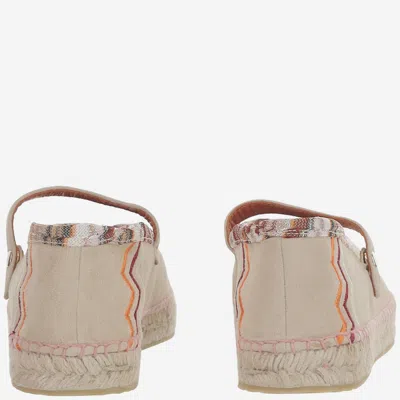 Missoni Zigzag Viscose-blend Espadrille In Beige