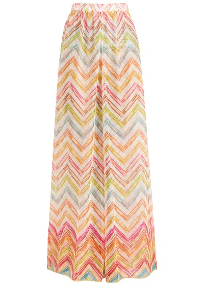 Missoni Zigzag Print Beach Pants In Multi