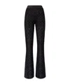 Missoni Chevron Pattern Flared Trousers With Elastic Waistband In Black