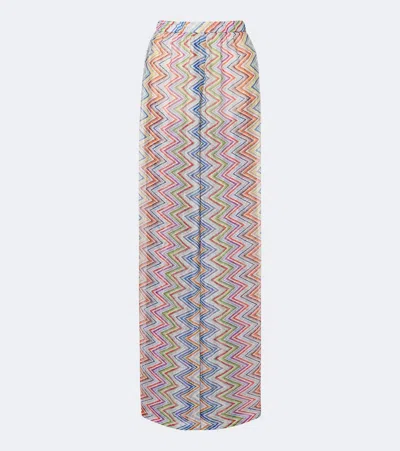 Missoni Zigzag Wide-leg Pants In Multi