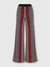 Missoni Zigzag Wool And Viscose Trousers In Multicoloured